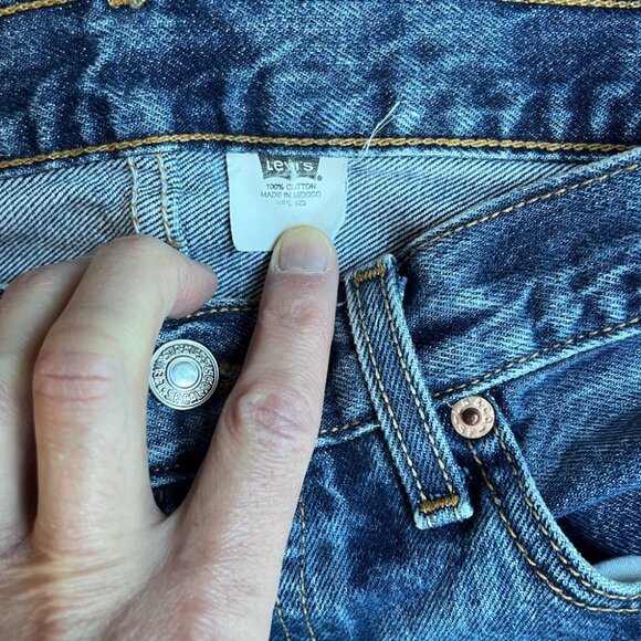 Levi's 501 Blue Jeans - Size 32 x 30 - Y2K - Mexico - Picture 8 of 10